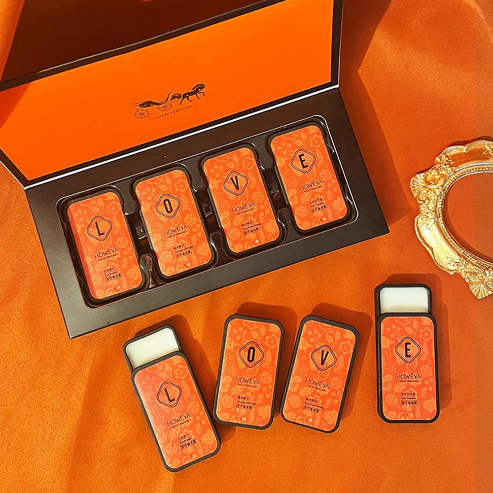 Portable solid perfume
